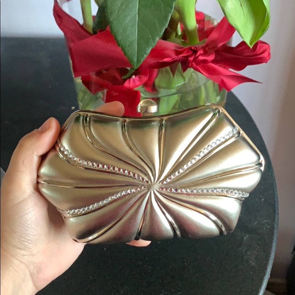 Silver Cinderella inspired clutch